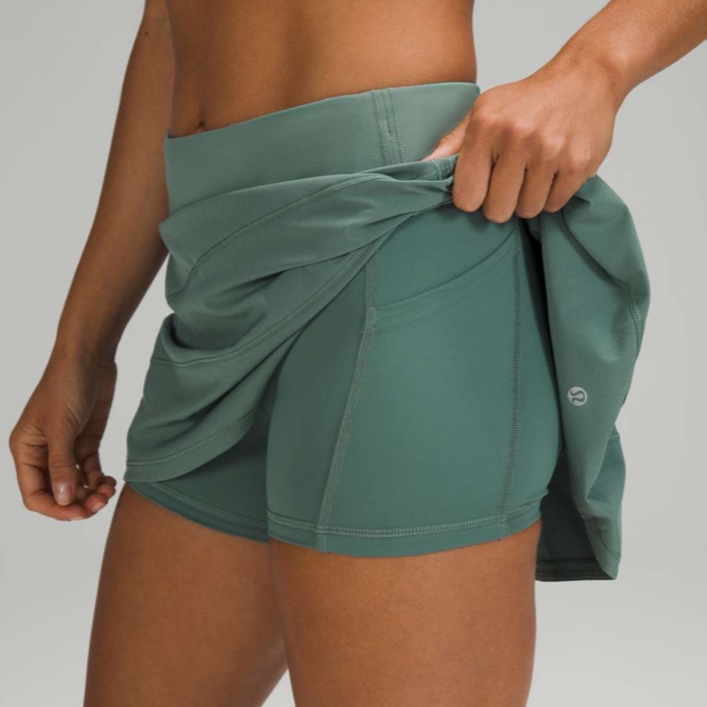 Lululemon Pace Rival Skirt *Tall Tidewater Teal - Picture 5 of 7